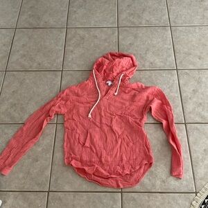 Coral Hooded Pullover